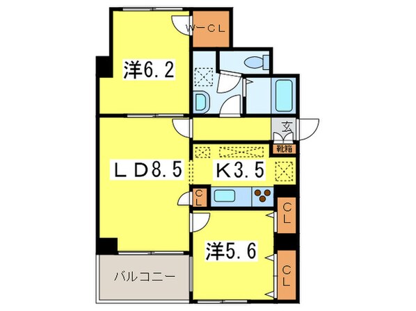 Partire南円山の物件間取画像